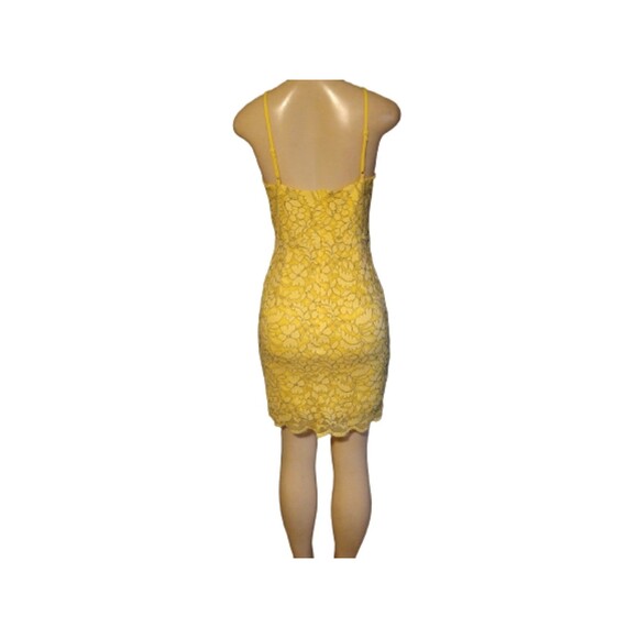 Yellow Show Stopper Halter Dress L - Picture 5 of 8